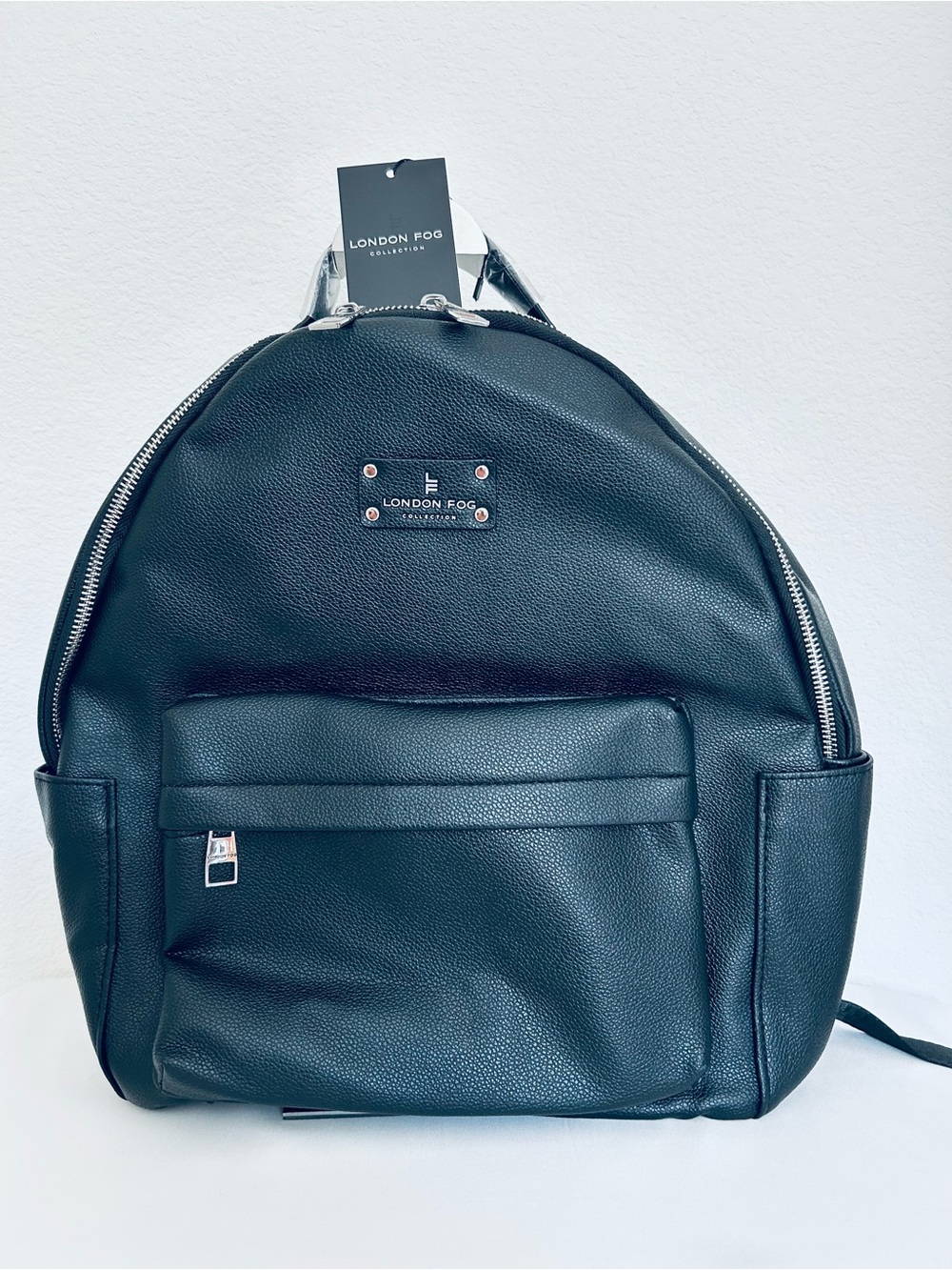 🖤London Fog🩶Black Backpack w/ Drawstring Bag